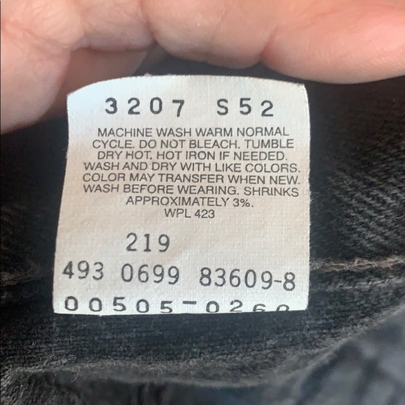 Levi’s 505 Straight Fit Men’s 36x30  Black - Picture 10 of 10